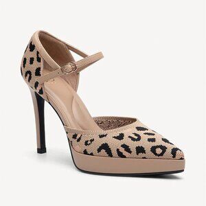 Cosy Island - Spotlight Strapped Stiletto Pump in Leopard